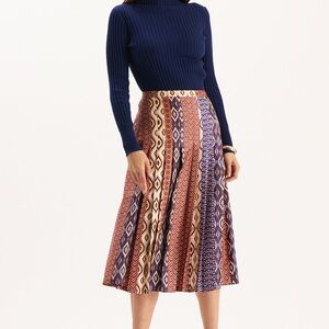 Tyler böe silk pleated skirt